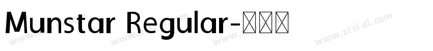 Munstar Regular字体转换
